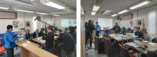 The dissemination of news on NHK WORLD.